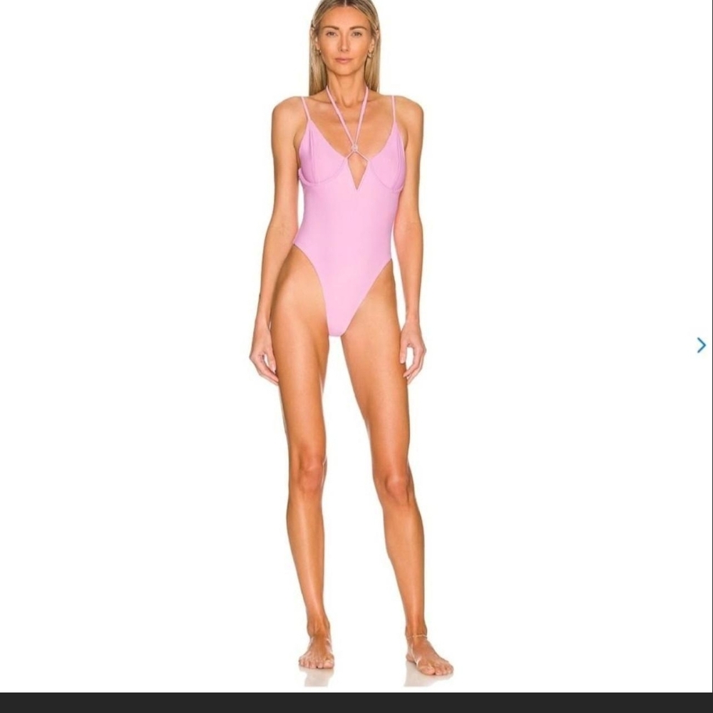 Lovers + Friends Pink One Piece Swimsuit